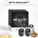 (COMPRE 1 LEVE 4) Kit de Tampas Metálicas para Bico de Pneus Personalizadas - Jetta MetalCap™ [ESPECIAL BLACK FRIDAY]