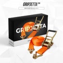 GripJetta™ – Cinta de Carga com Catraca Manual [ATÉ 5 TONELADAS DE CARGA]