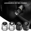 (COMPRE 1 LEVE 4) Kit de Tampas Metálicas para Bico de Pneus Personalizadas - Jetta MetalCap™ [ESPECIAL BLACK FRIDAY]