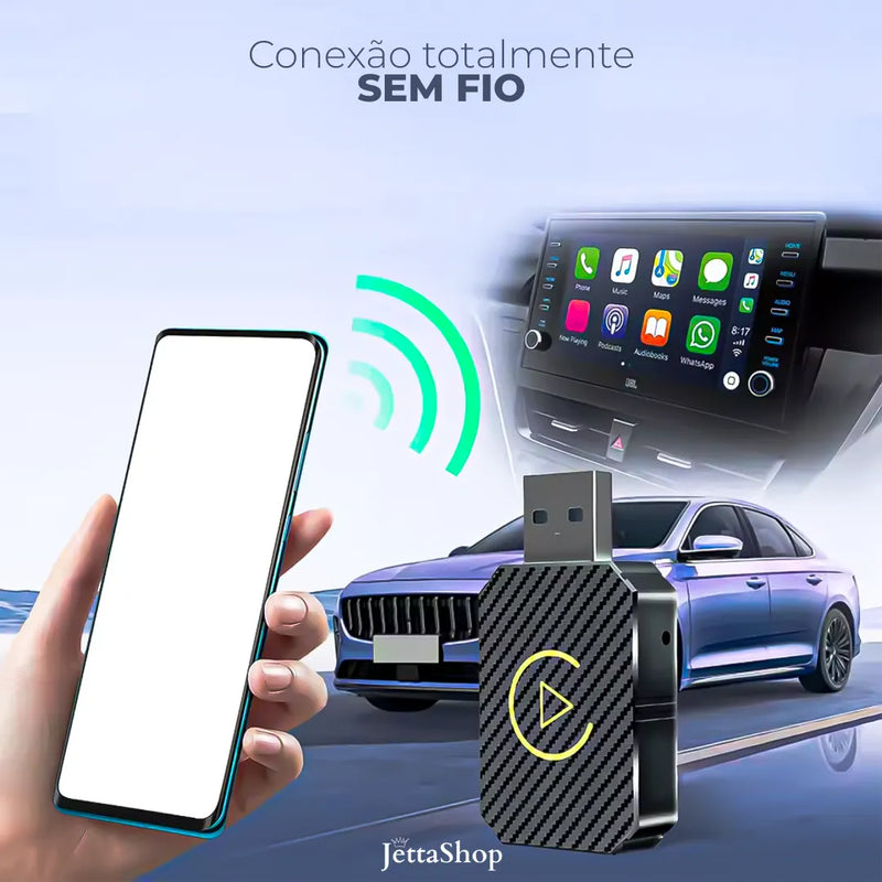 Adaptador Sem fio CarPlay/Android Auto para Multimídia - Jetta SmartBox™