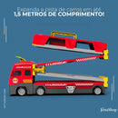 Mega Caminhão Cegonha 2 em 1 com Pista de Corrida - Jetta ToyTruck™ [+ 6 CARRINHOS DE BRINDE]