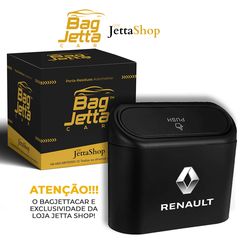 Porta-Resíduos Automotivo - BagJettaCar™ (BRINDE EXCLUSIVO SOMENTE PARA OS 100 PRIMEIROS)