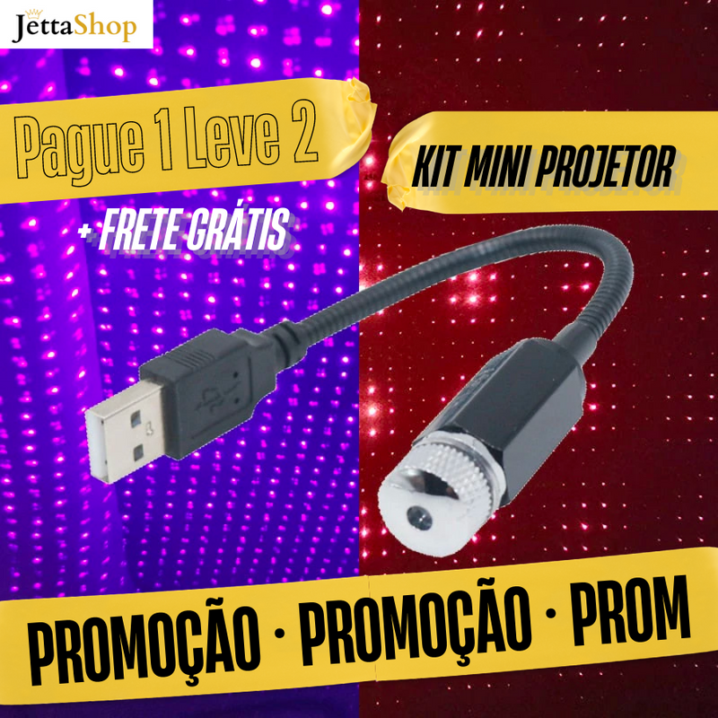 Projetor Galático Portátil - Pague 1 Leve 2 (PROMOÇÃO ESPECIAL ATÉ 23:59)