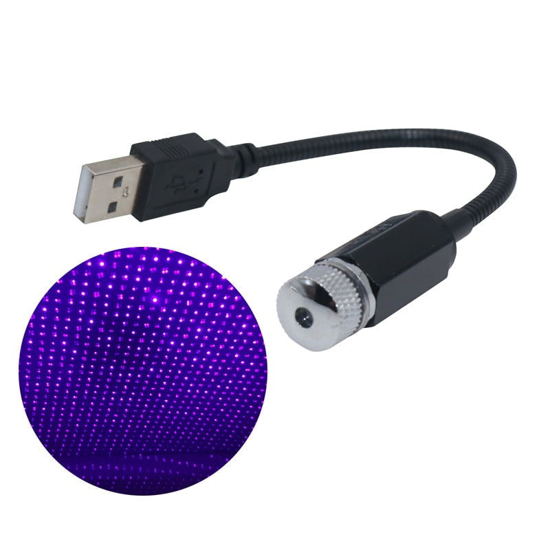 Projetor Galático Portátil - Transforme onde estiver em uma balada jettashopoficial Azul 